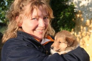 Tid til at nusse en lille collie